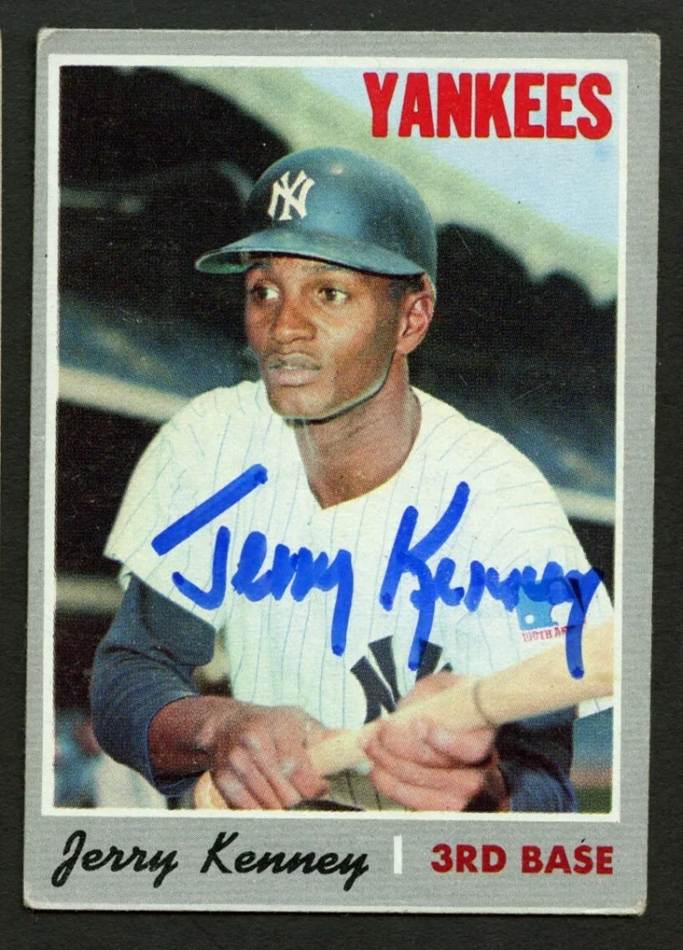 Jerry Kenney #219 signed autograph auto 1970 Topps Baseball Trading Card