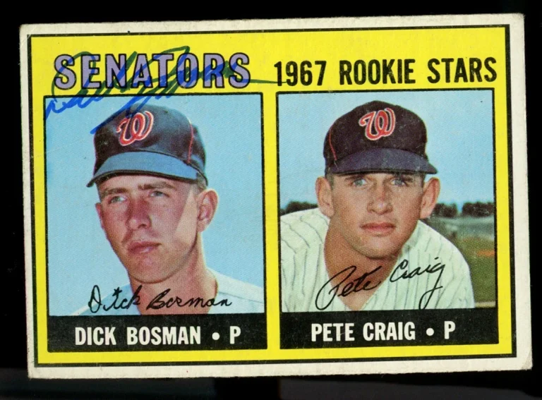 Dick Bosman #459 signed autograph auto 1967 Topps Baseball Trading Card