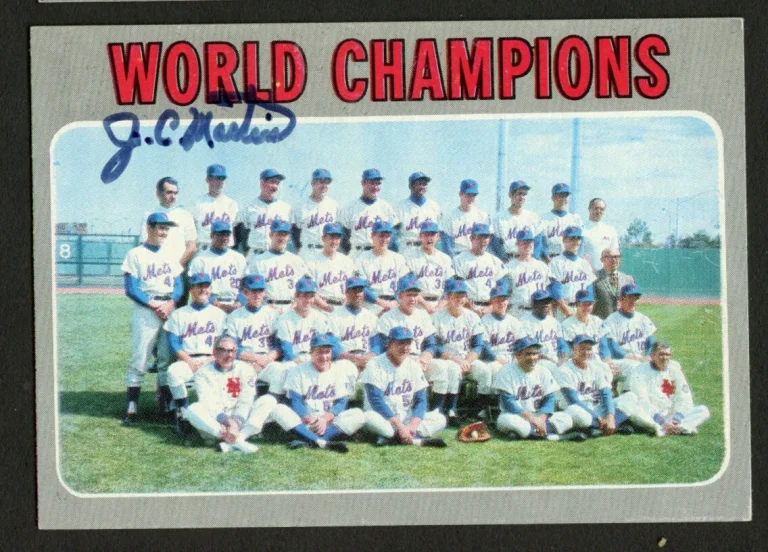 J.C. Martin #1 signed autograph auto 1970 Topps Baseball Trading Card