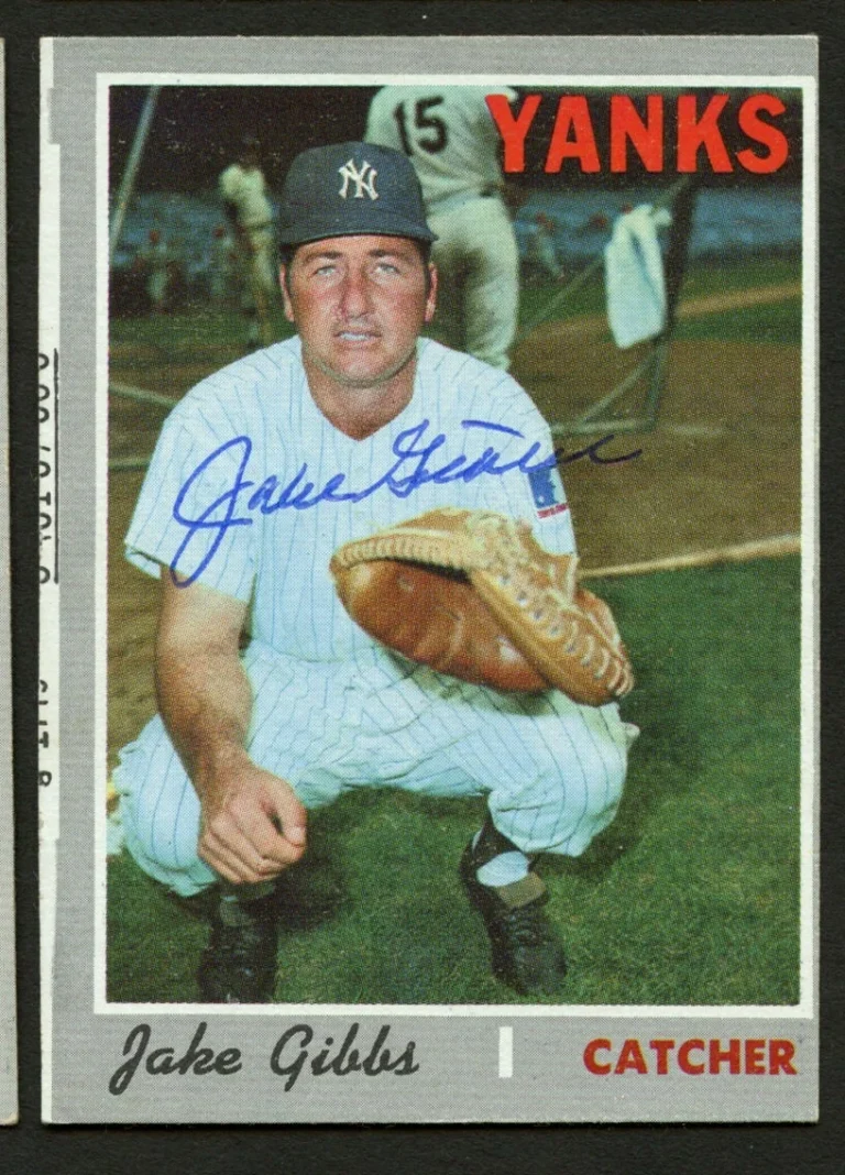 Jake Gibbs #594 signed autograph auto 1970 Topps Baseball Trading Card