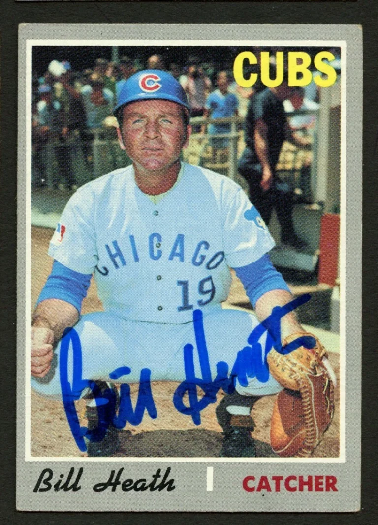 Bill Heath #541 signed autograph auto 1970 Topps Baseball Trading Card