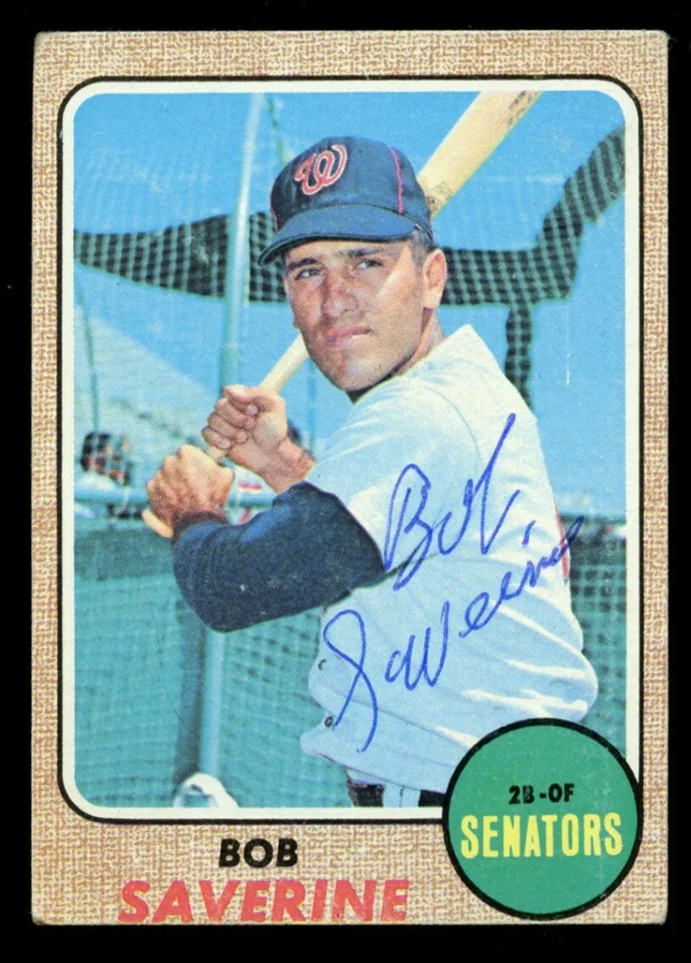 Bob Saverine #149 signed autograph auto 1968 Topps Baseball Trading Card