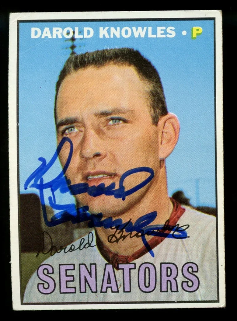 Darold Knowles #362 signed autograph auto 1967 Topps Baseball Trading Card