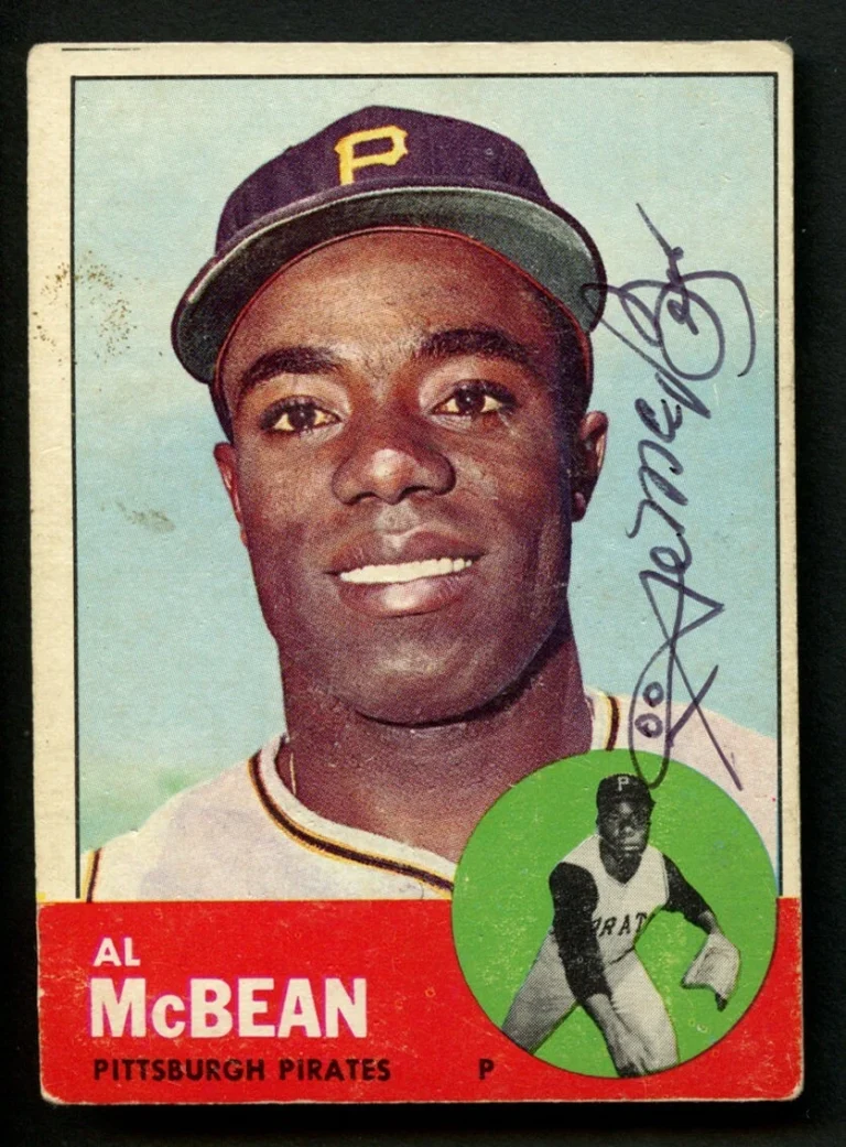 Al McBean #387 signed autograph auto 1963 Topps Baseball Trading Card