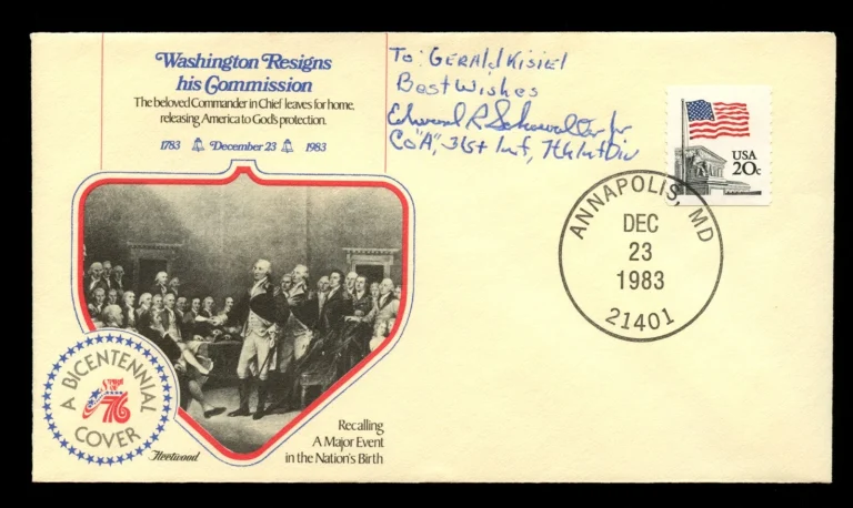 Edward Schowalter d2003 signed autograph FDC Medal of Honor Recipient Army Korea