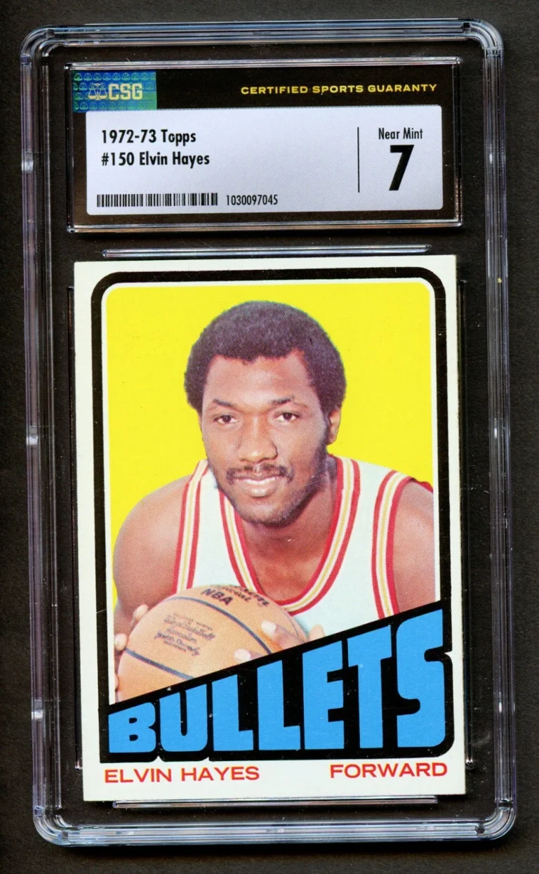 Elvin Hayes #150 Topps 1972-73 Basketball Trading Card Bullets CSG Near Mint 7
