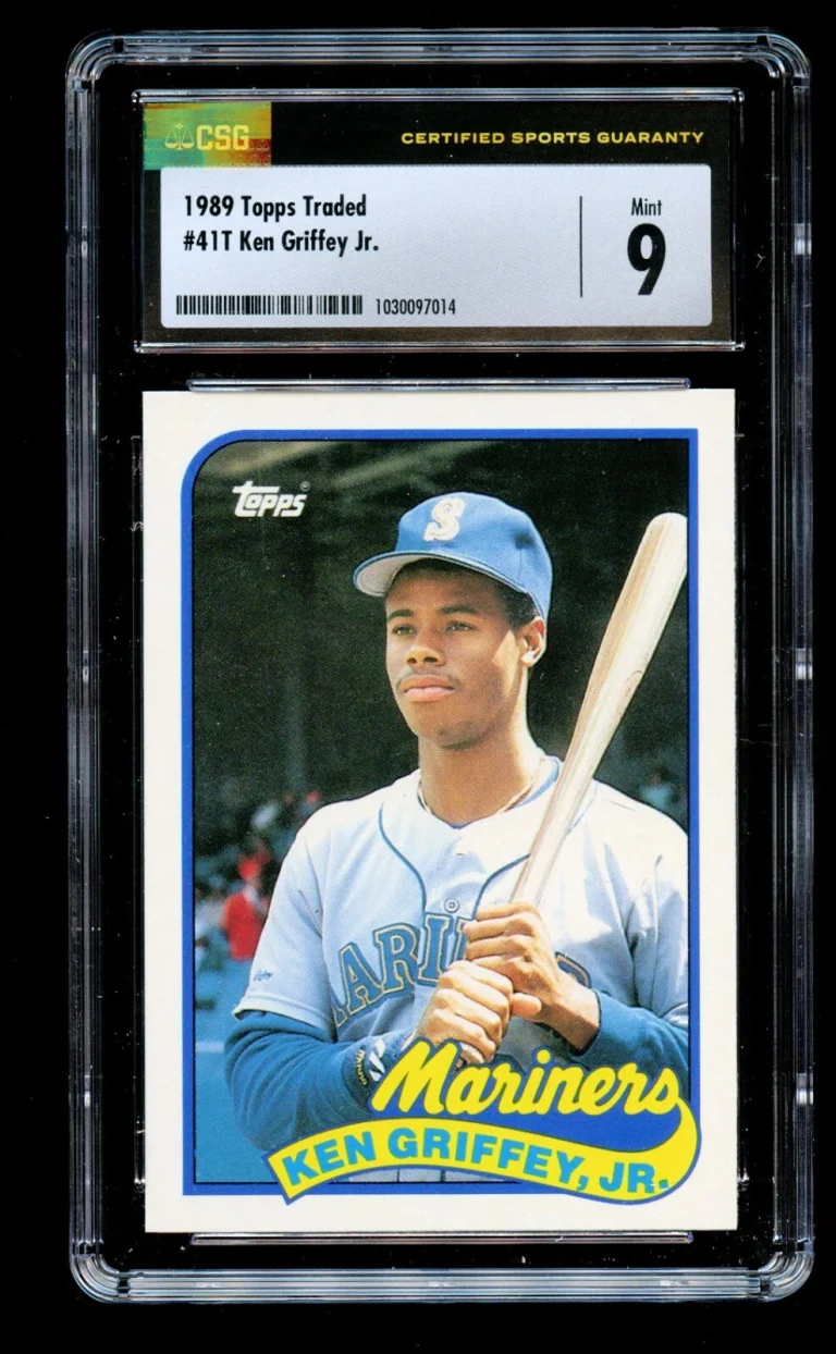 Ken Griffey Jr. #41T Topps Traded 1989 Seattle Mariners Baseball Card CSG Mint 9
