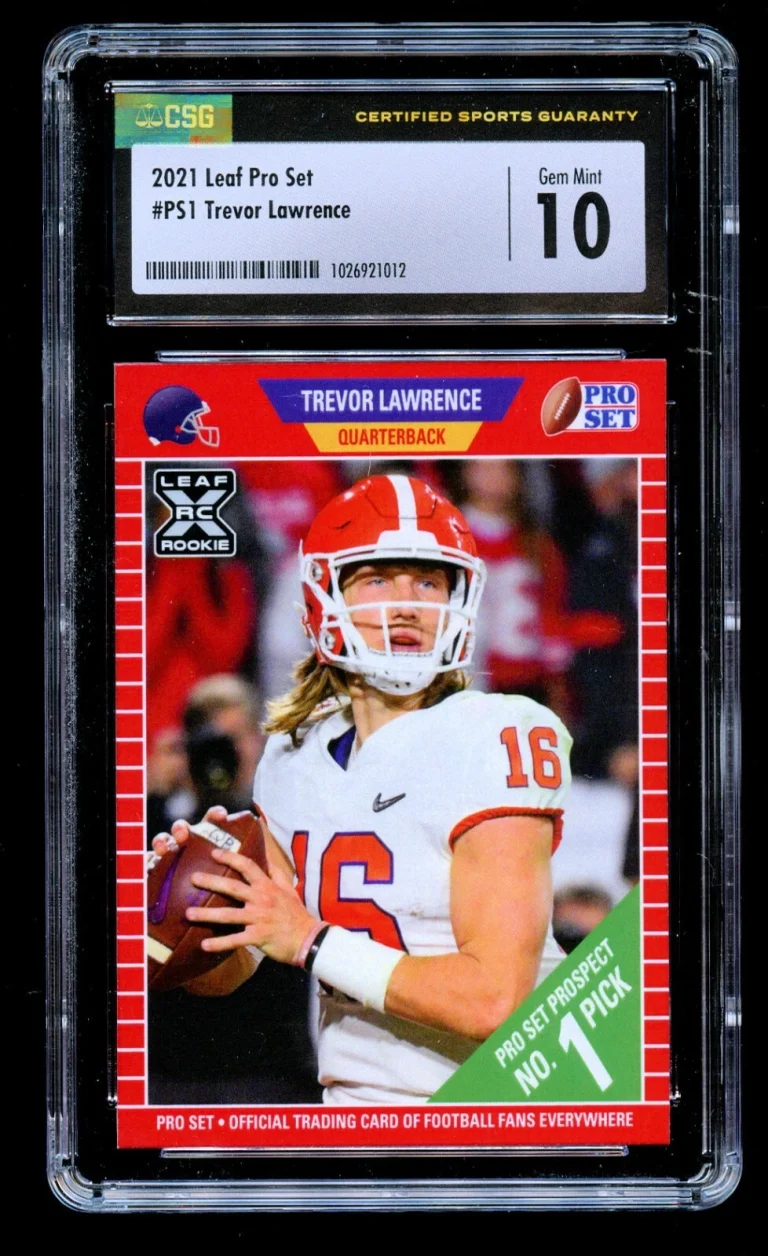 Trevor Lawrence #PS1 Leaf Pro Set 2021 ROOKIE Card Clemson Jacksonville CSG 10