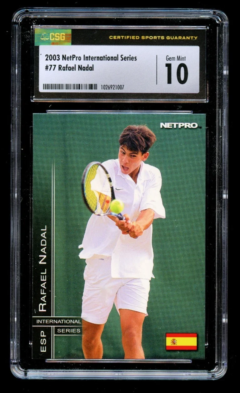 Rafael Nadal #77 NetPro International Series 2003 ROOKIE Tennis Card CSG 10