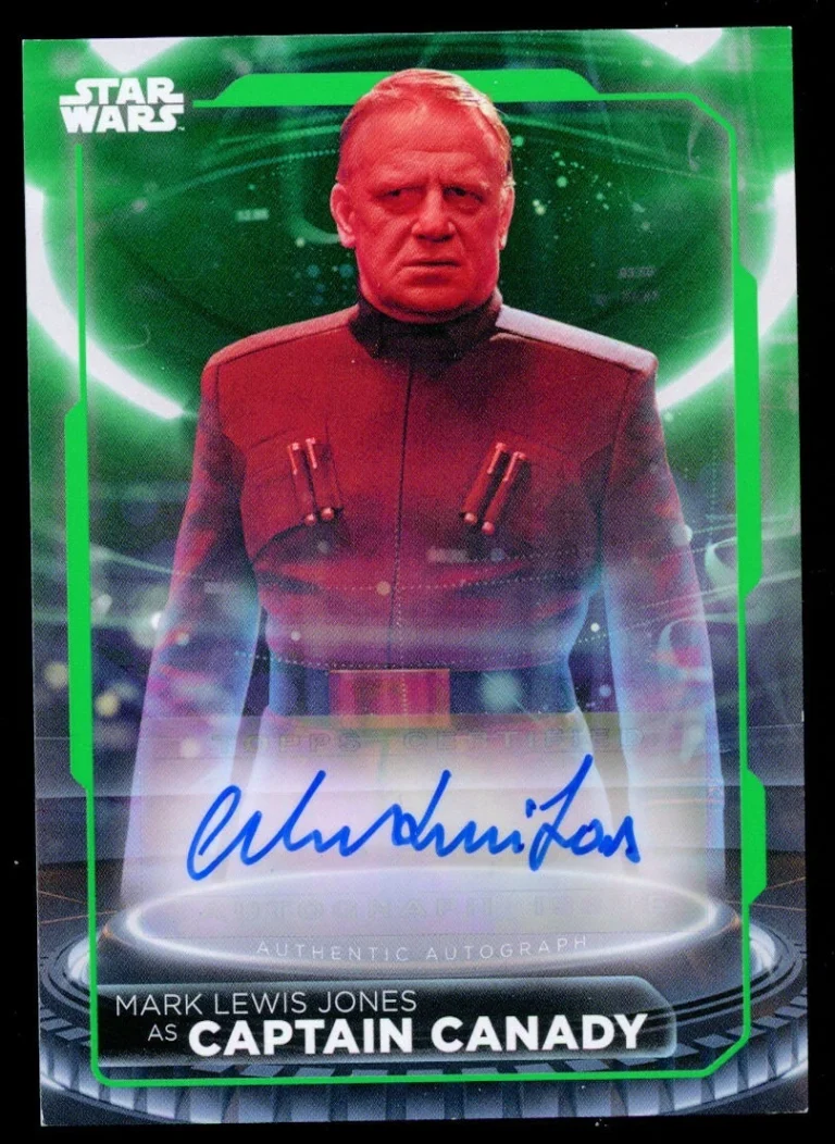 Mark Lewis Jones as Captain Canady signed auto 2012 Star Wars Battle Plans 98/99