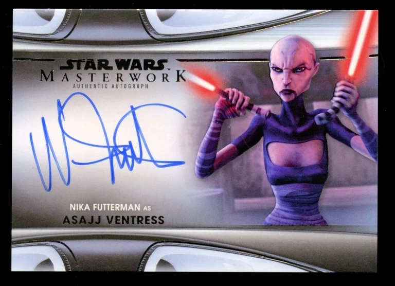 Nika Futterman as Asajj Ventress signed auto 2021 Star Wars Masterwork MWA-NF