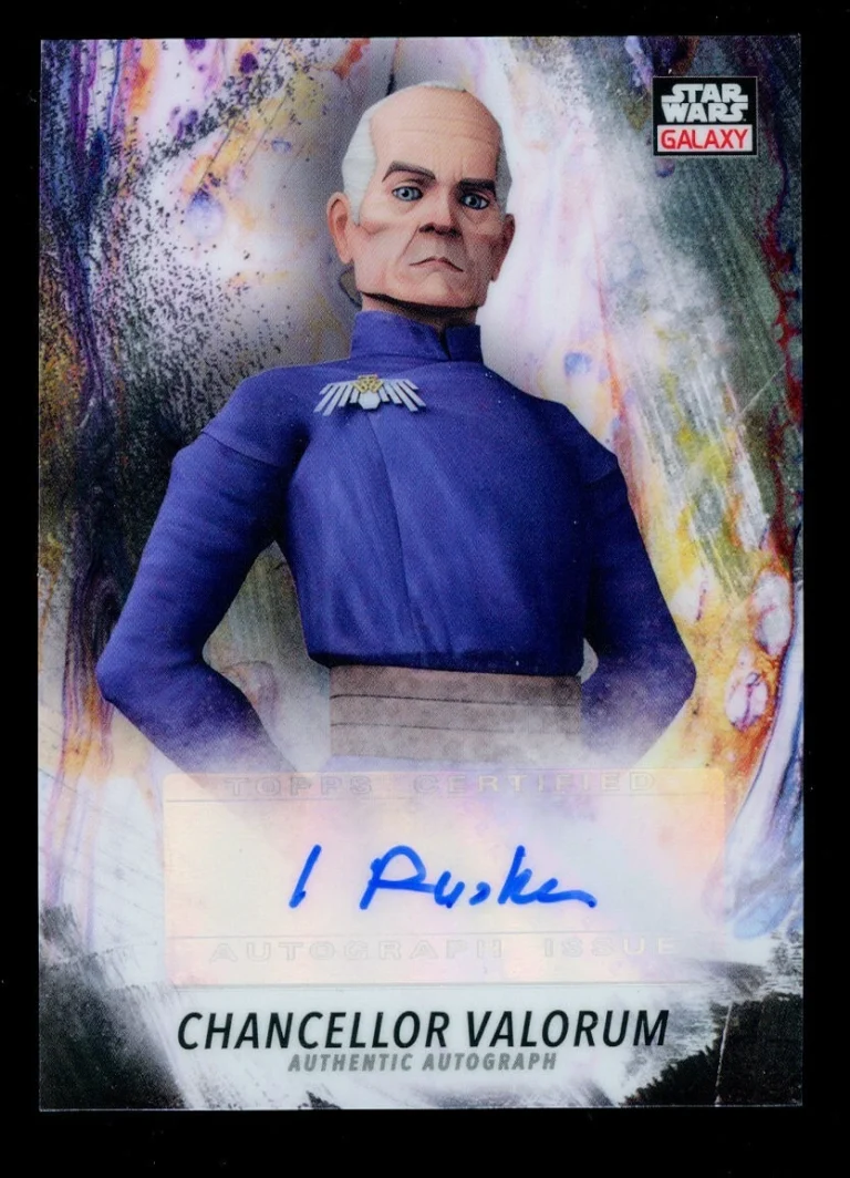 Ian Ruskin as Chancellor Valorum signed auto 2021 Topps Star Wars Galaxy Chrome