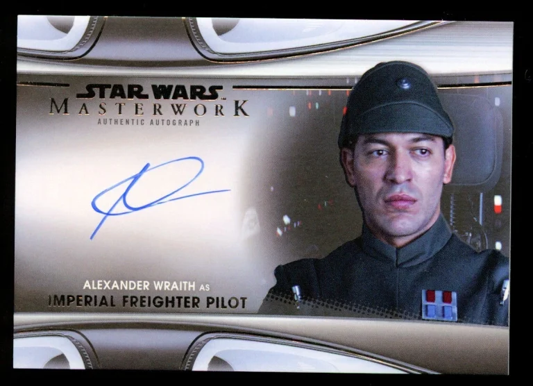 Alexander Wraith as Imperial Pilot signed auto 2021 Star Wars Masterwork MWA-AW
