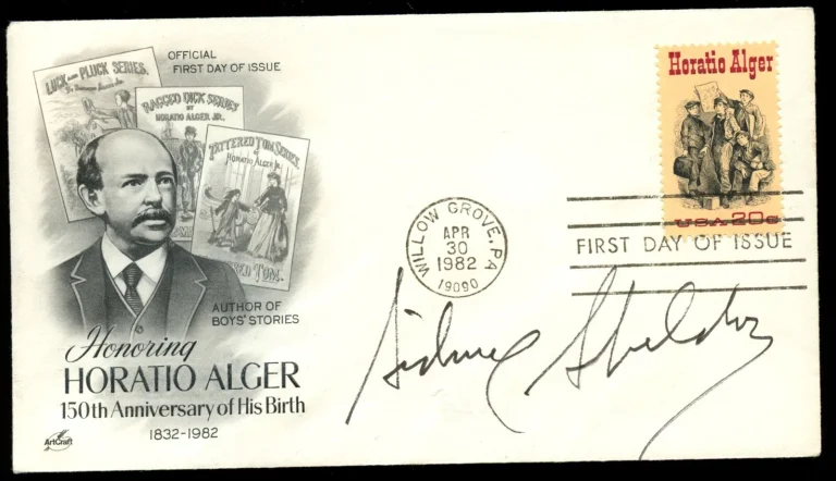 Sidney Sheldon d2007 signed auto Postal Cover FDC Creator I Dream of Jeannie BAS
