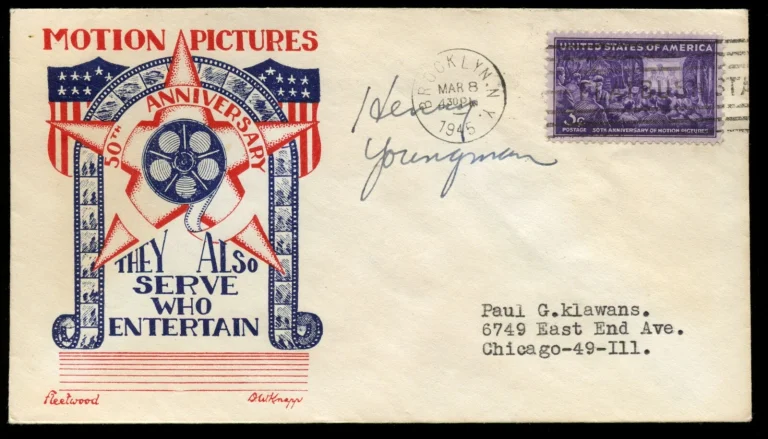 Henny Youngman d1998 signed auto Postal Cover Comedian Take my wife.. please BAS