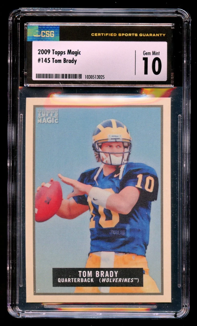 Tom Brady #145 Topps Magic 2009 Michigan Wolverines Football Card CSG 10