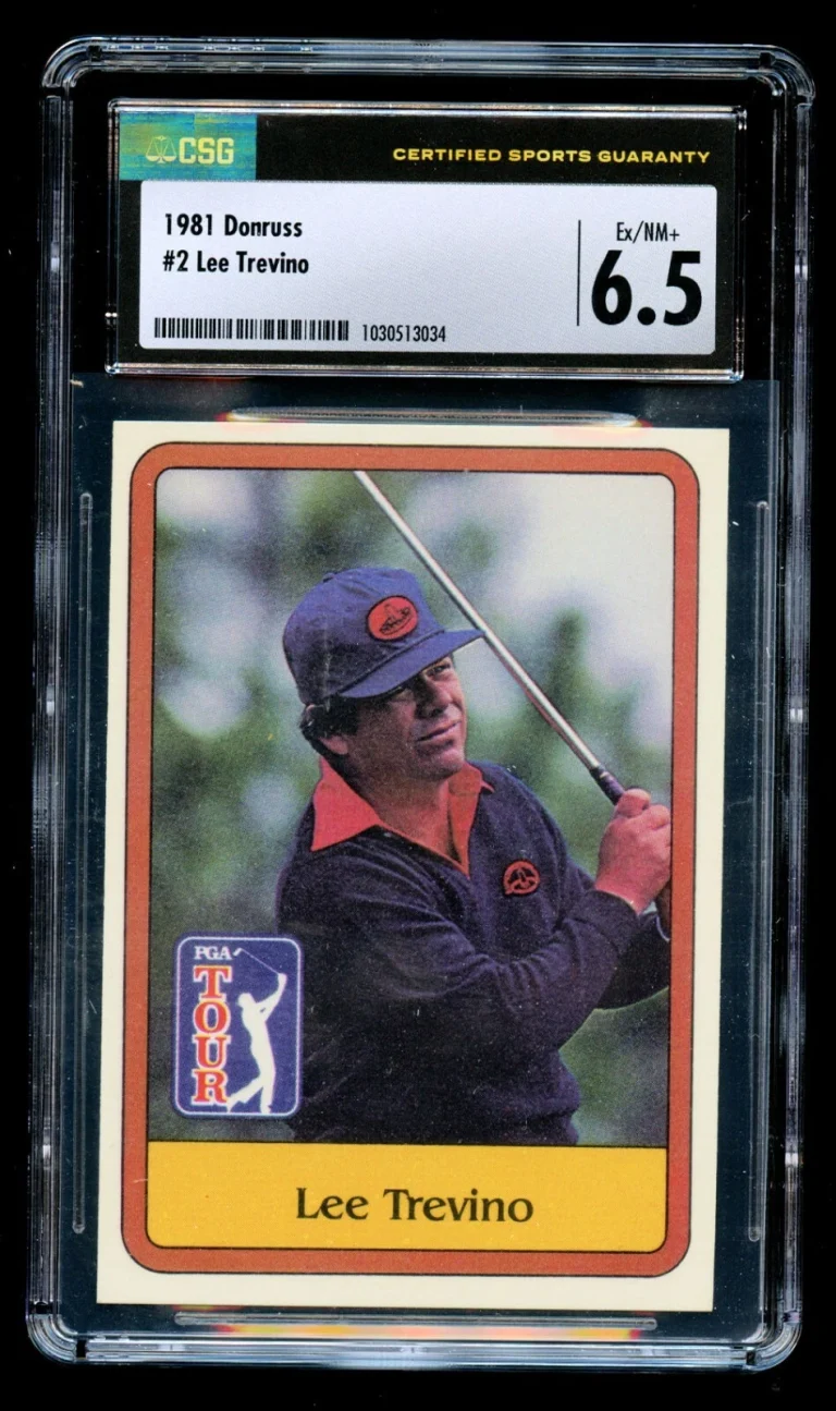 Lee Trevino #2 Donruss 1981 Golf Trading Card CSG Ex NM+ 6.5