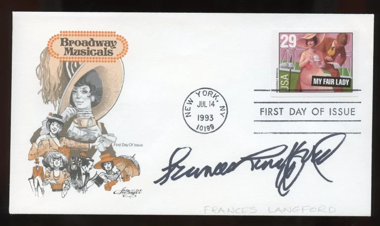 Frances Langford d2005 signed autograph American Actress Golden Age of Radio FDC