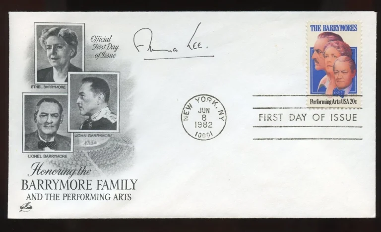 Anna Lee d2004 signed autograph auto British Actress The British Bombshell FDC