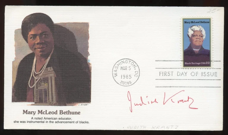 Judith Krantz d2019 signed autograph Magazine Writer Fashion Editor Scruples FDC