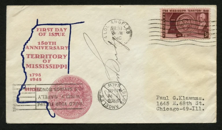 Don Budge d2000 signed autograph auto Gran Slam Tennis First Day Cover