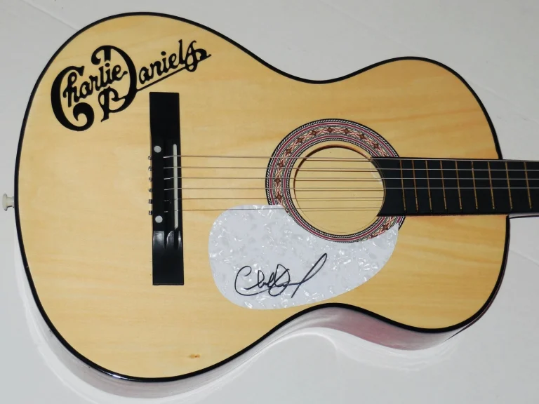 CHARLIE DANIELS AUTOGRAPHED GUITAR (DEVIL WENT DOWN TO GEORGIA) - W/ COA!