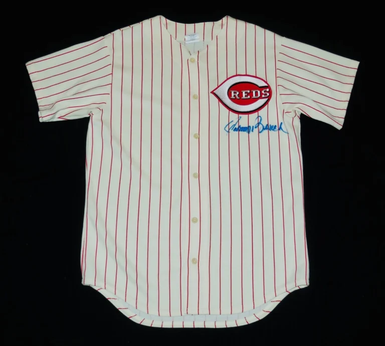 JOHNNY BENCH AUTOGRAPHED JERSEY (CINCINNATI REDS) - Hall Of Fame 1989!