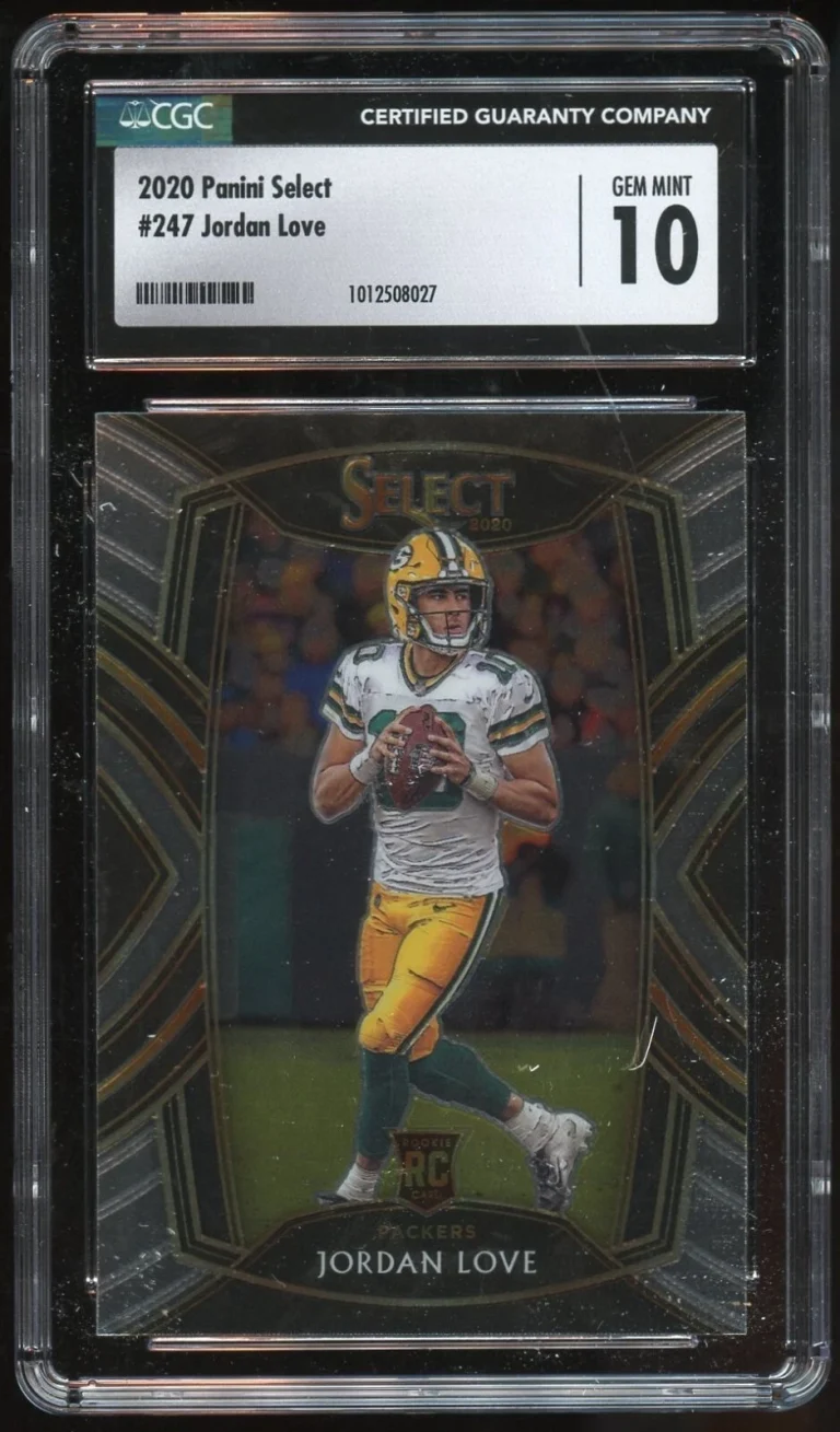 Jordan Love 247 Panini Select 2020 Football Rookie Card Green Bay Packers CGC 10