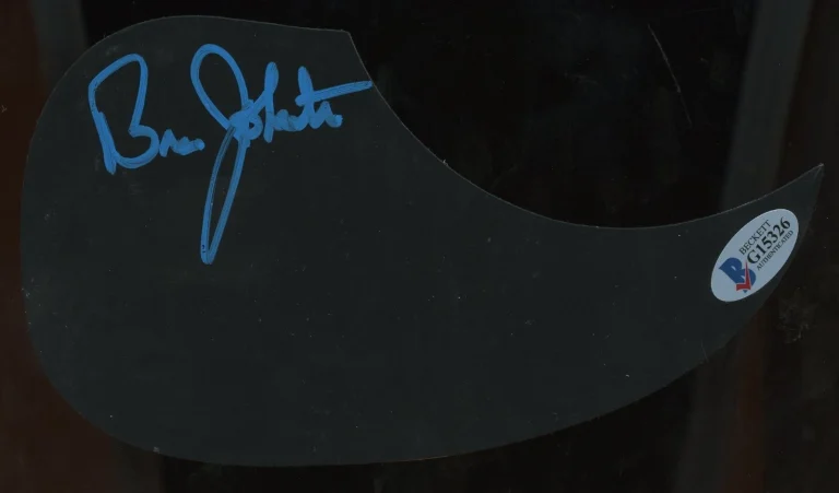 Bruce Johnston signed autograph auto Acoustic Guitar Pickguard Beckett COA BAS