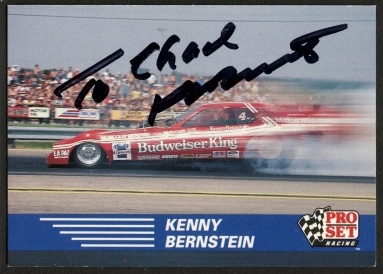 Kenny Bernstein #103 signed autograph auto 1991 Pro Set  NHRA Trading Card