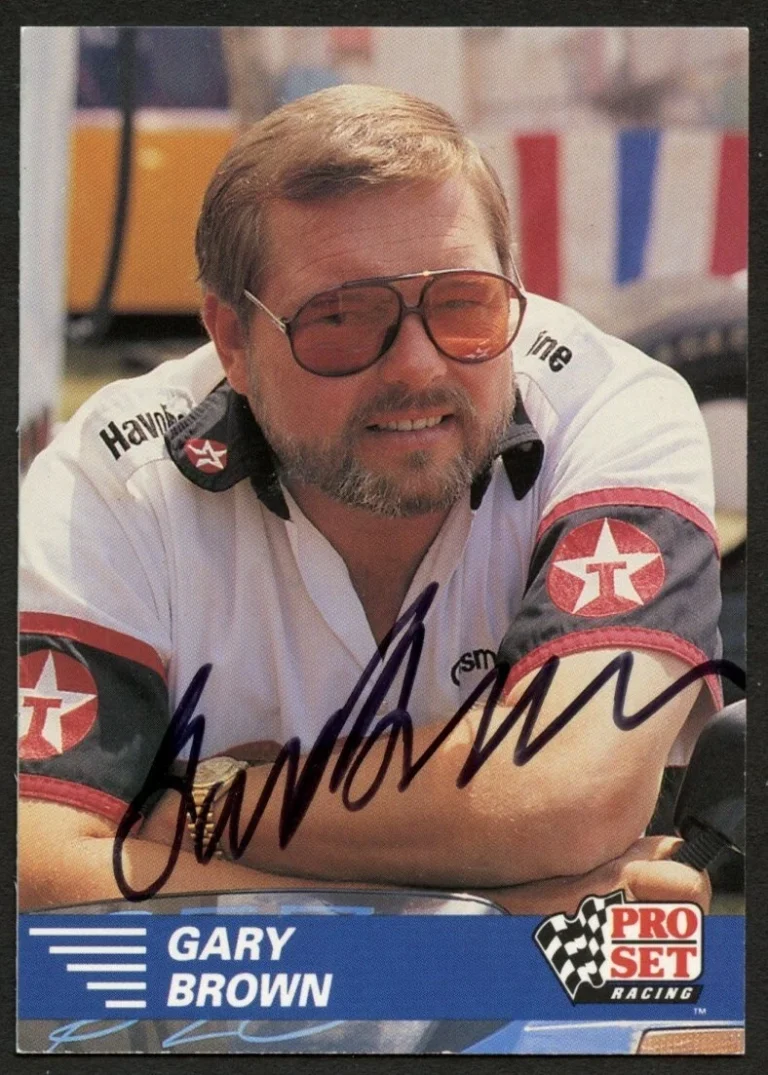 Gary Brown #119 signed autograph auto 1991 Pro Set  NHRA Trading Card