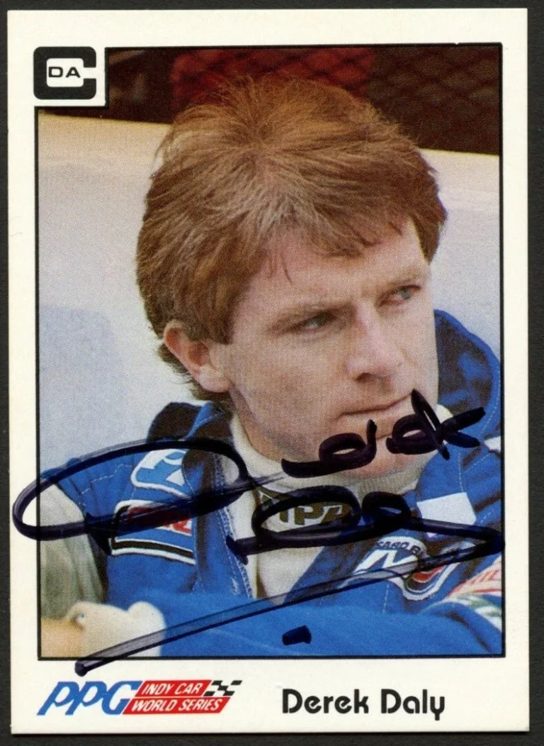 Derek Daly #12 signed autograph auto 1984 A&S Racing PPG Indy Trading Card