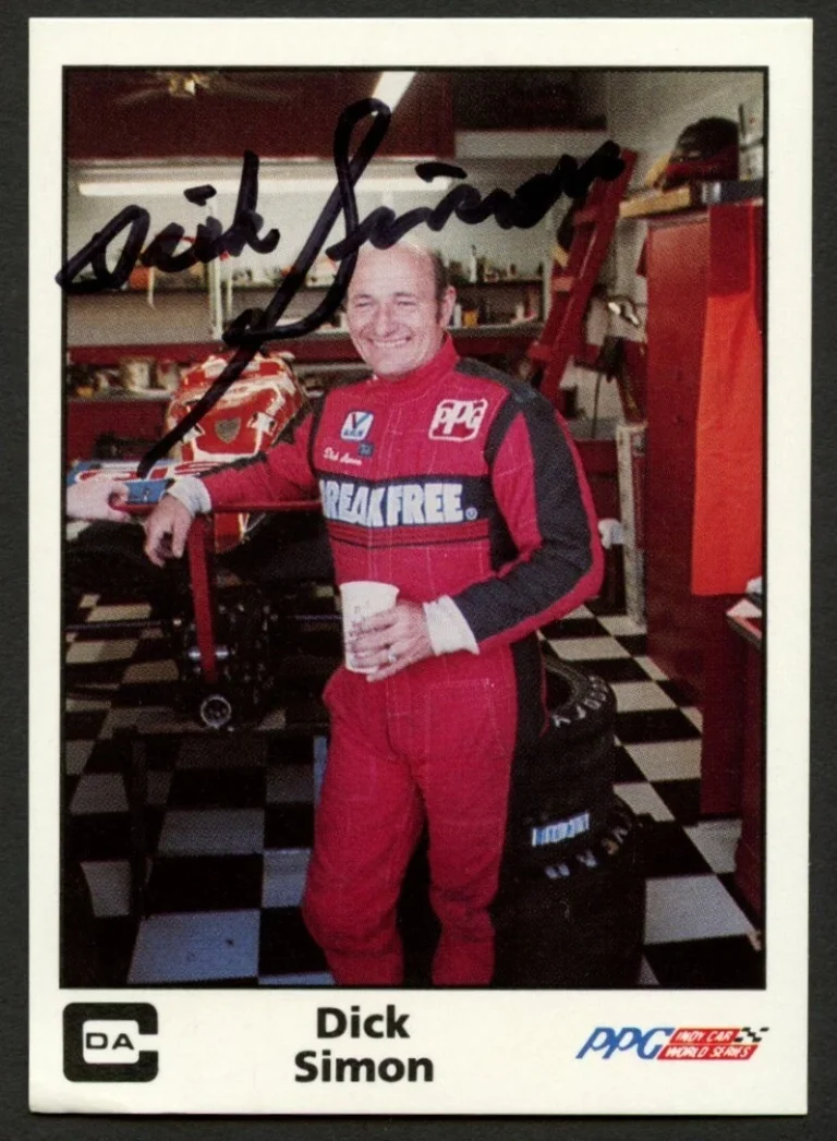 Dick Simon #31 signed autograph auto 1985 A&S Racing PPG Indy Card