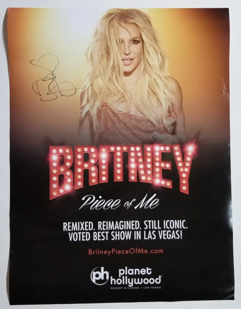 Britney Spears hand SIGNED 18x24