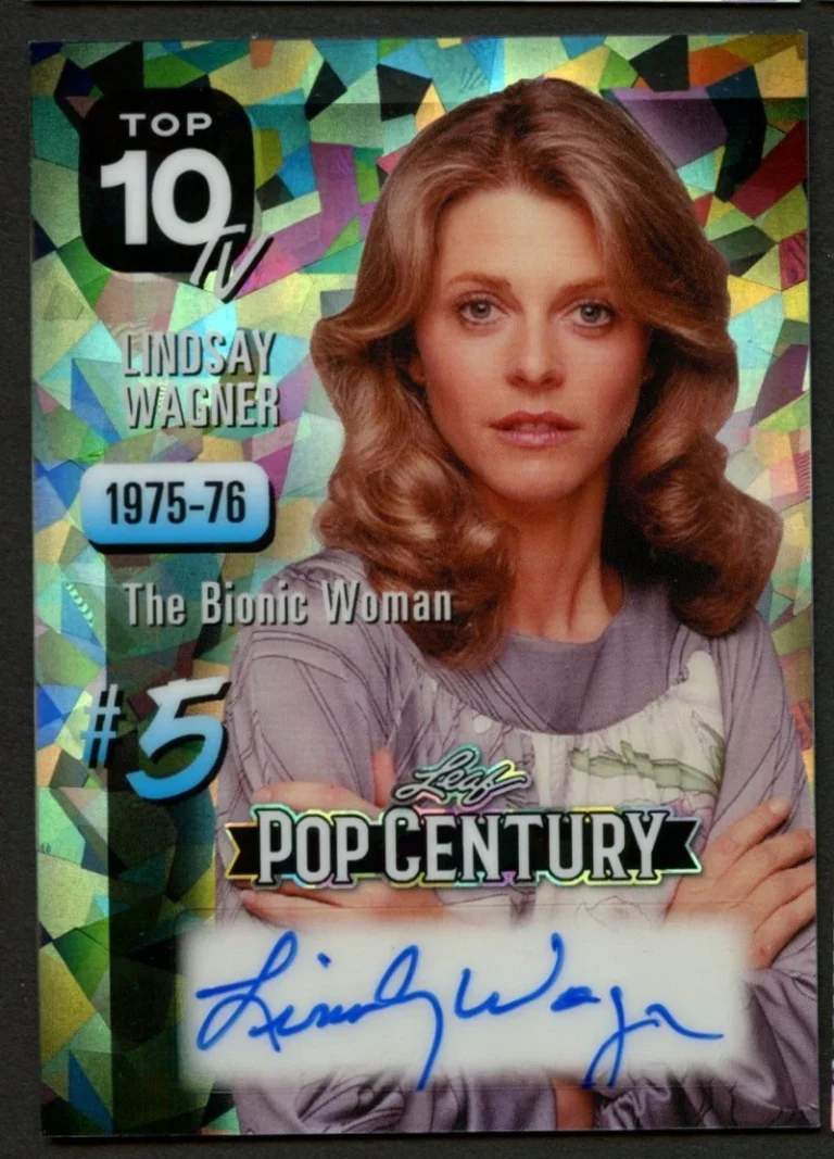 Lindsay Wagner signed autograph auto 2026 Leaf Pop Century Top 10 Card 13/25