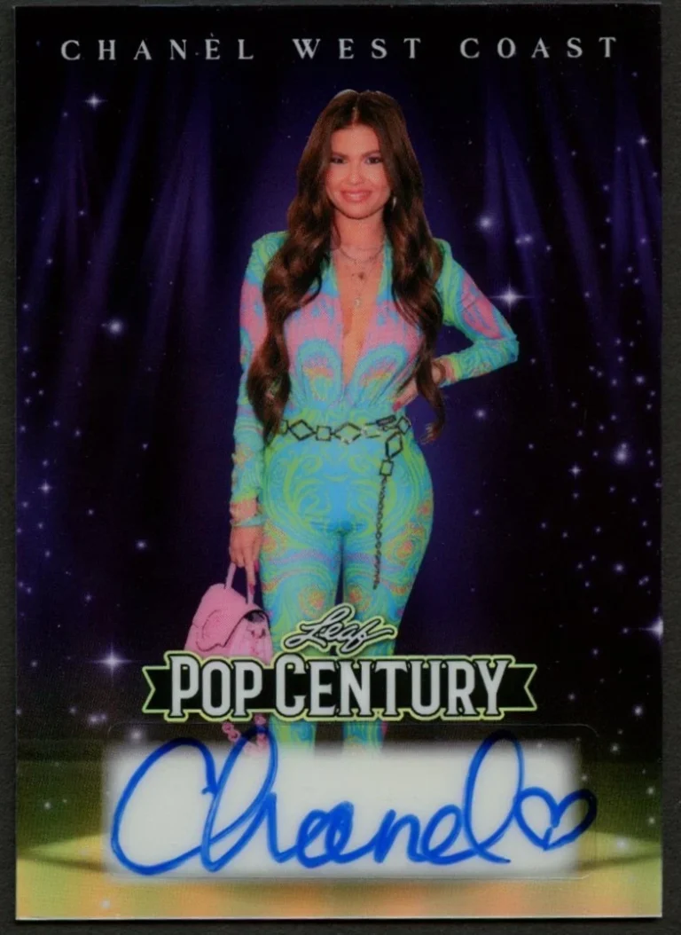 Chanel West Coast signed autograph auto 2026 Leaf Pop Century Card 7/7