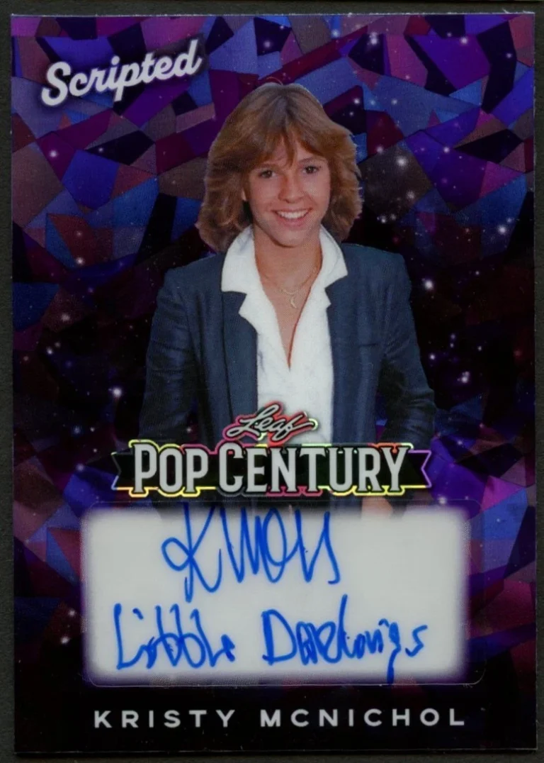 Kristy McNichol signed autograph auto 2026 Leaf Pop Century Scripted Card 5/7