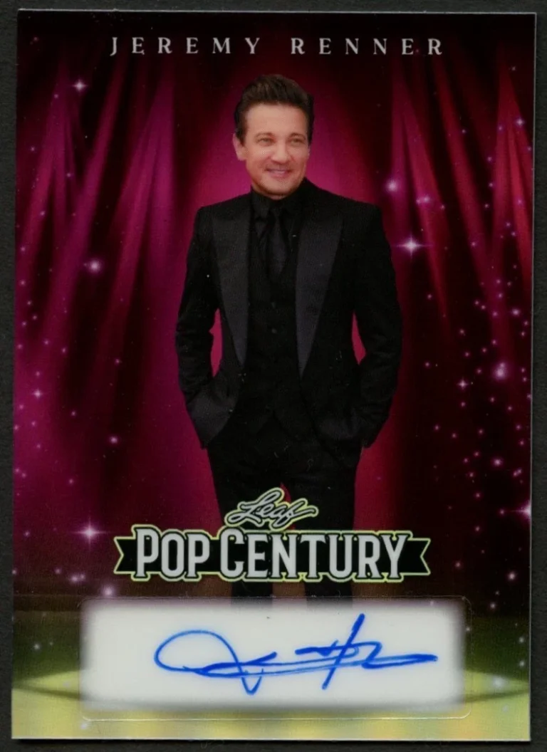 Jeremy Renner signed autograph 2026 Leaf Pop Century Card 5/6