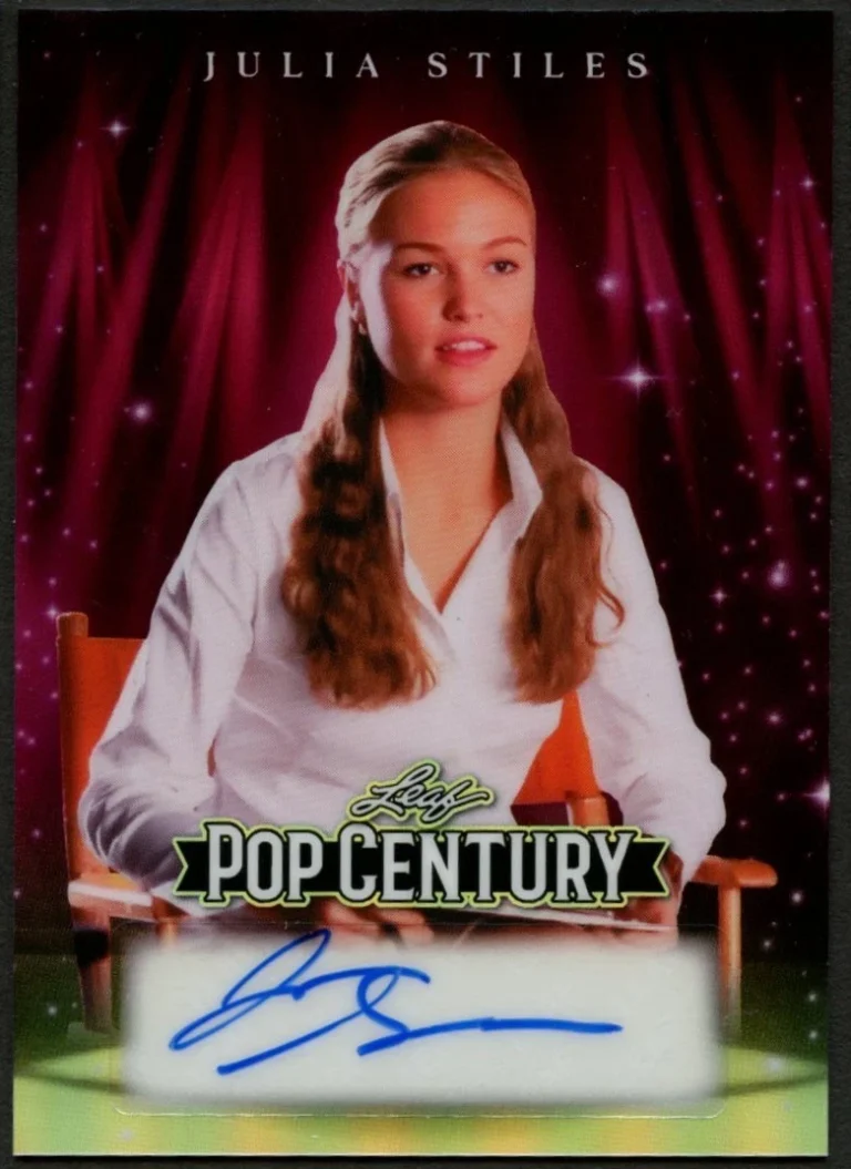 Julia Stiles signed autograph 2026 Leaf Pop Century Card 4/6