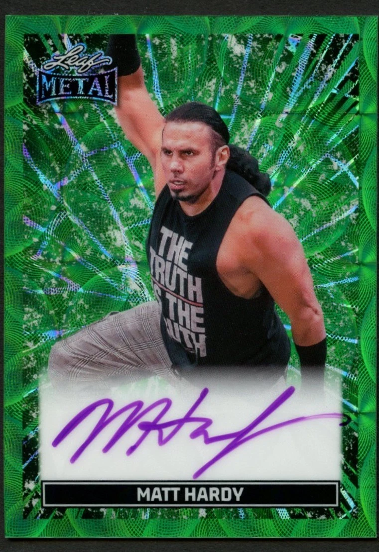 Matt Hardy signed autograph 2026 Leaf Pop Century Metal Card 2/3