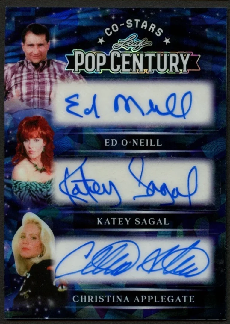 Ed O'Neill Katey Sagal Christina Applegate signed auto 2026 Leaf Pop Century 1/3