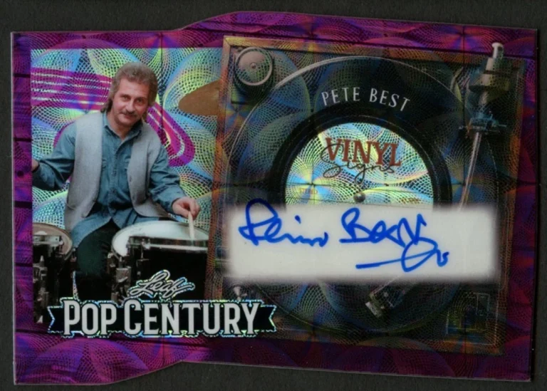 Pete Best signed autograph auto 2026 Leaf Pop Century Vinyl Signs Card 1/1