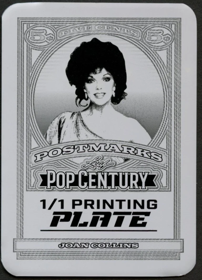 Joan Collins 2026 Leaf Pop Century Card 1/1 Printing Plate Actress: Dynasty