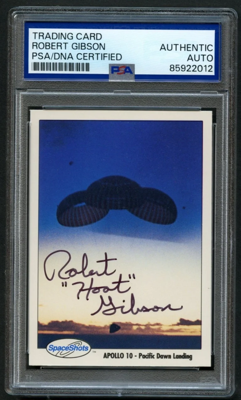 Robert Gibson #25 signed autograph auto Space Shots NASA Card PSA Slabbed
