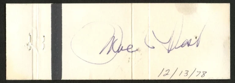 Mae West signed autograph Matchbook Cover Actress Singer Comedian PSA Stickered