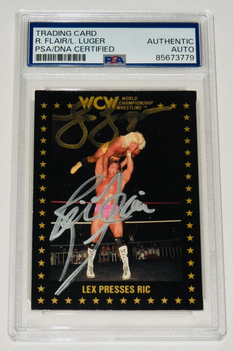 RIC FLAIR & LEX LUGER AUTOGRAPHED 1991 