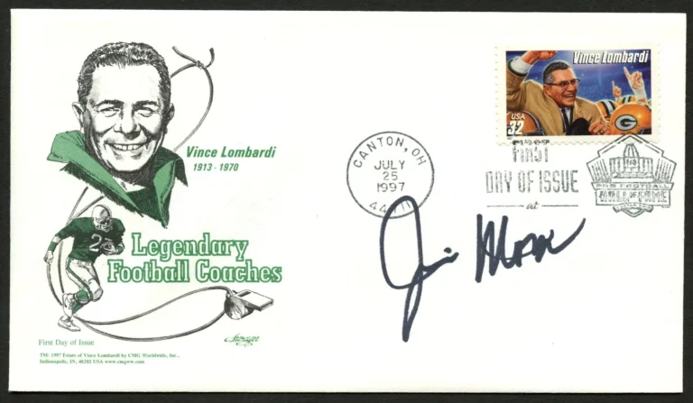 Jim Mora signed autograph FDC Former Football Coach PSA Stickered