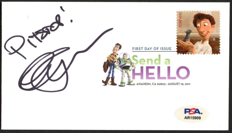 Guido Quaroni signed autograph FDC Voice Actor CARS PSA Stickered