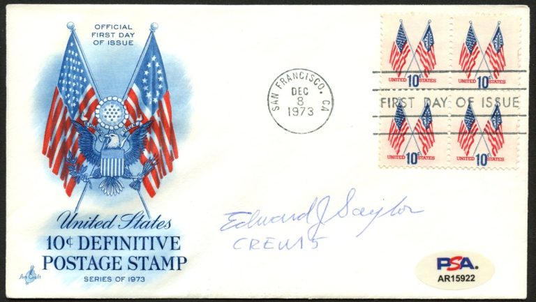 Edward Saylor d2015 signed autograph FDC Doolittle Raider WWII PSA Stickered