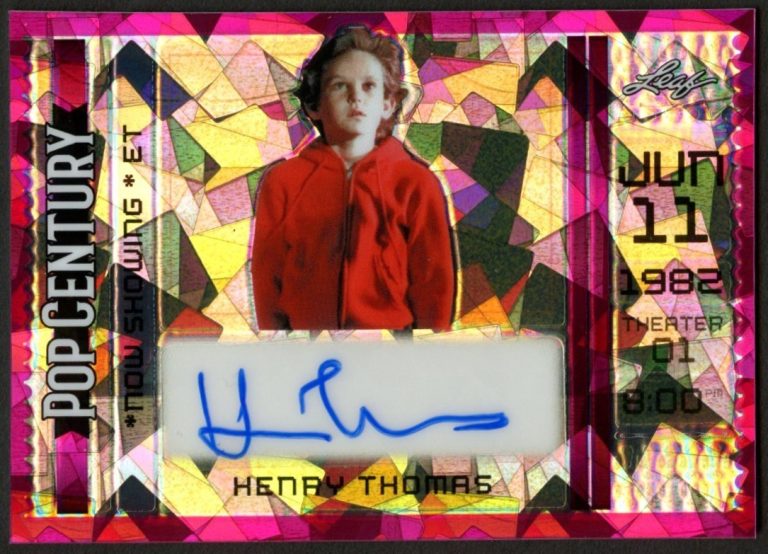Henry Thomas signed autograph 2024 Leaf Pop Century Card Elliott in E.T. 3/4